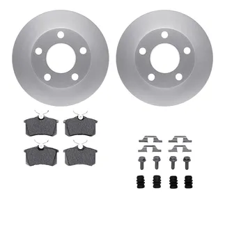 R1 Concepts WDUH1-74086 Carbon Series Brake Rotors W/ 5000 Oep Brake Pads & Hdw